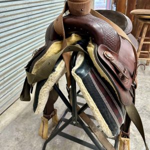 16 inch Circle Y Roping Saddle gently used.